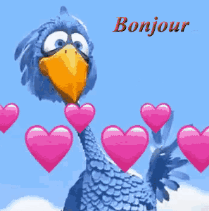Gif bonjour oiseau